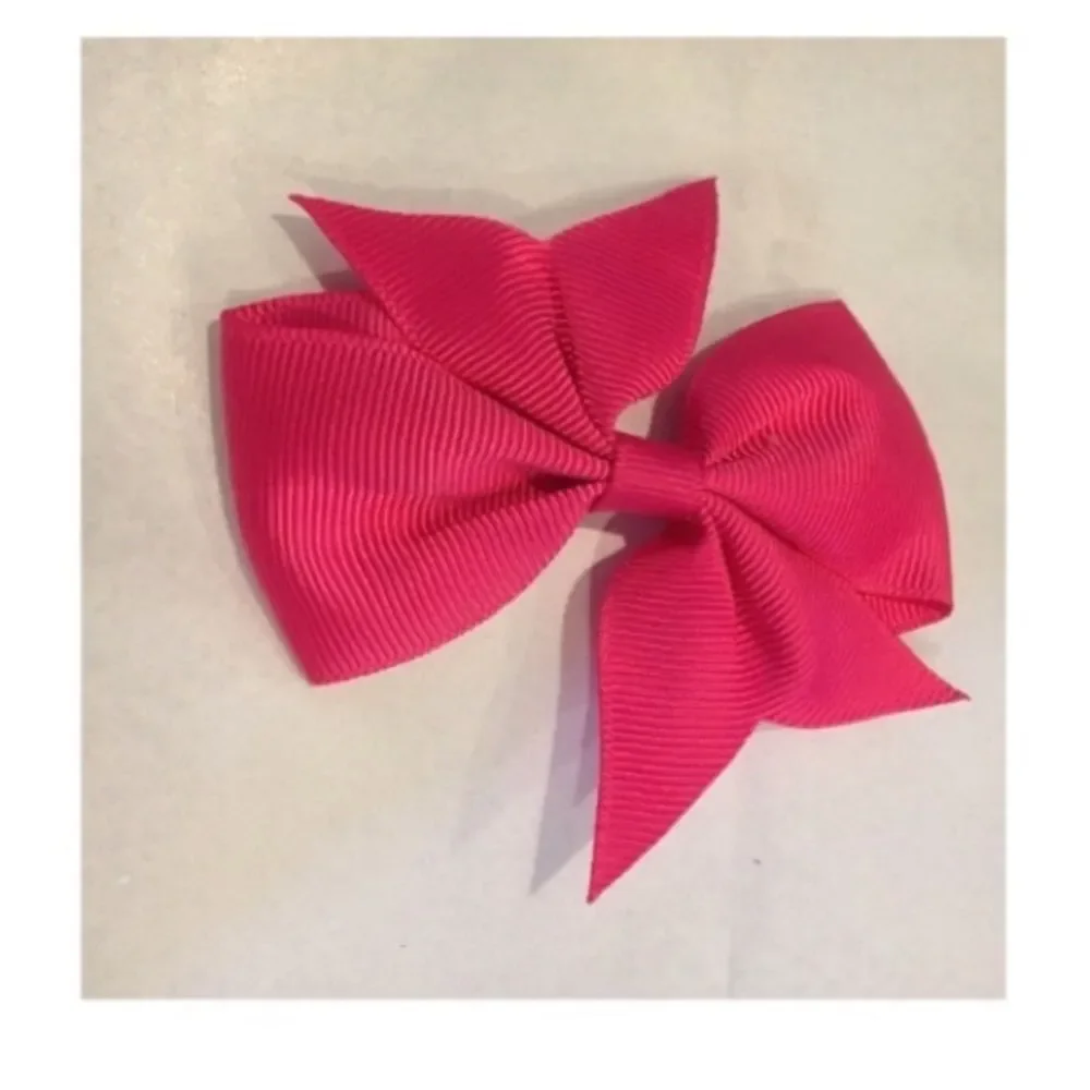 20 Rainbow Color 3.5 inch Grosgrain Hair Bows With Alligator Clip